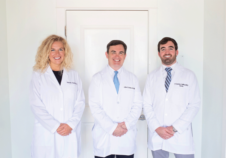 Group photo of, from left to right, Dr. Roach, Dr. Green, and Dr. Vallée.